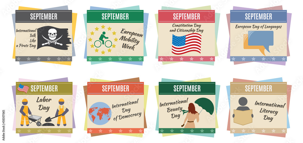 World holidays. September