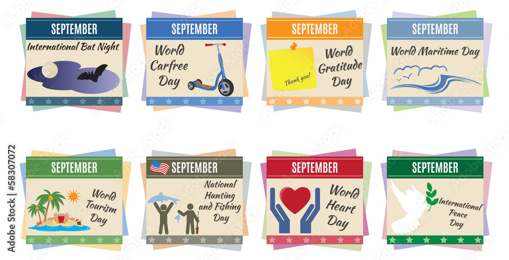 World holidays. September