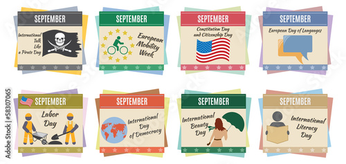 World holidays. September