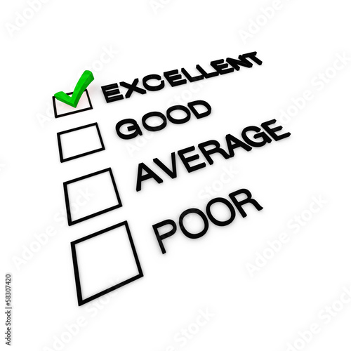 Excellent Customer Service Evaluation