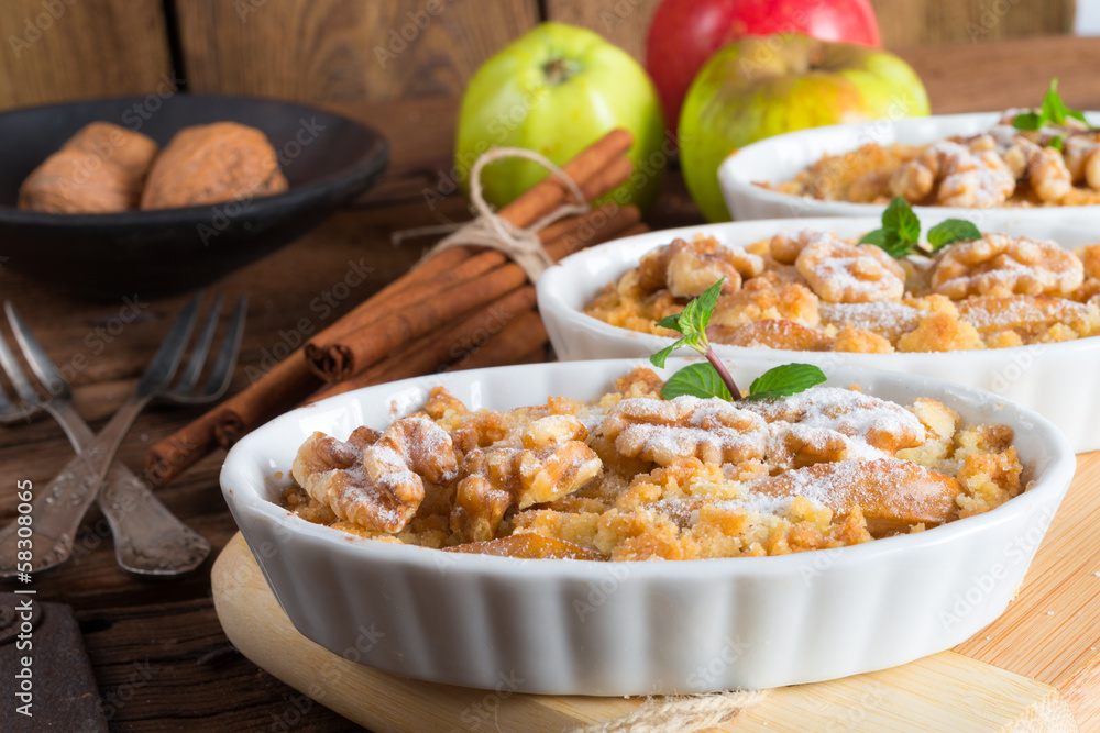 Apple Walnut streusel cake Apple Walnut streusel cake