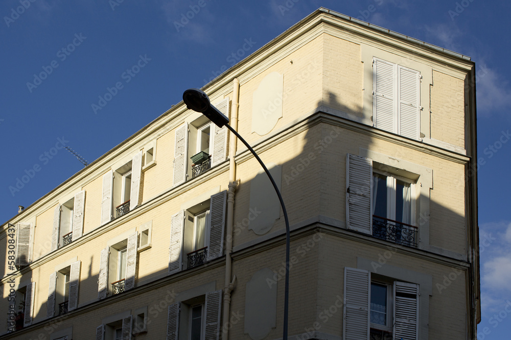 Obraz premium Immeuble Haussmanien