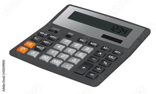 calculator on a white background
