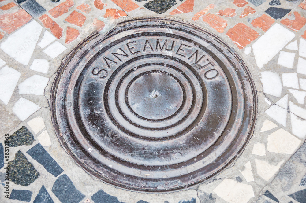 Sewer cover plate