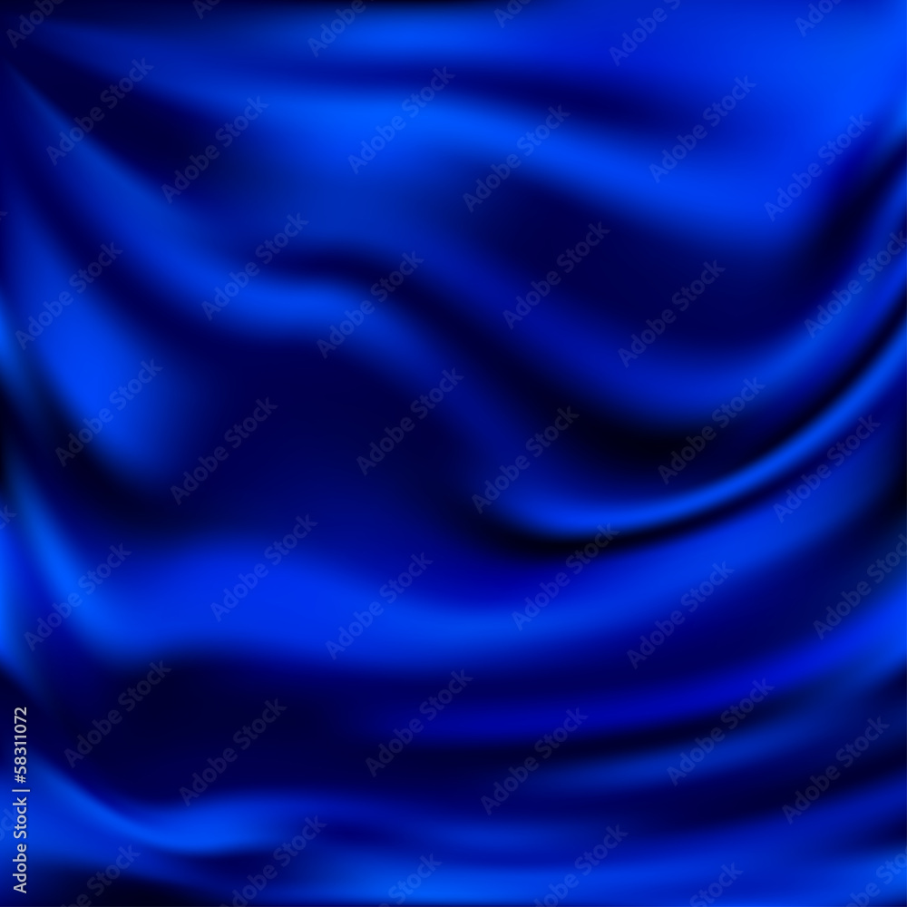 Obraz premium Abstract Vector Texture, Blue Silk