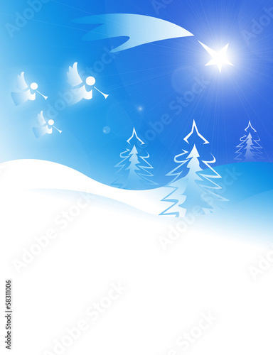Fotografia Star of Bethlehem. Good news.