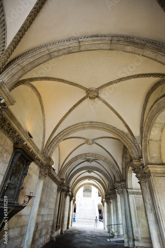 Interiors of a corridor  Doge s Palace  Venice  Veneto  Italy