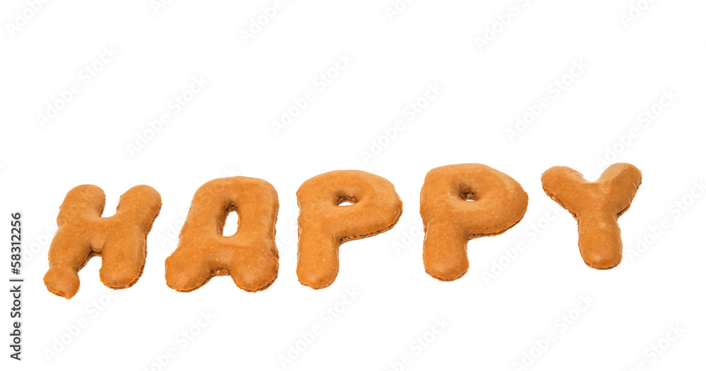Fototapeta premium chocolate letters isolated
