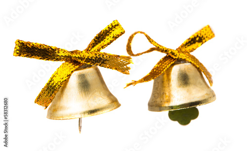 Christmas bells isolated