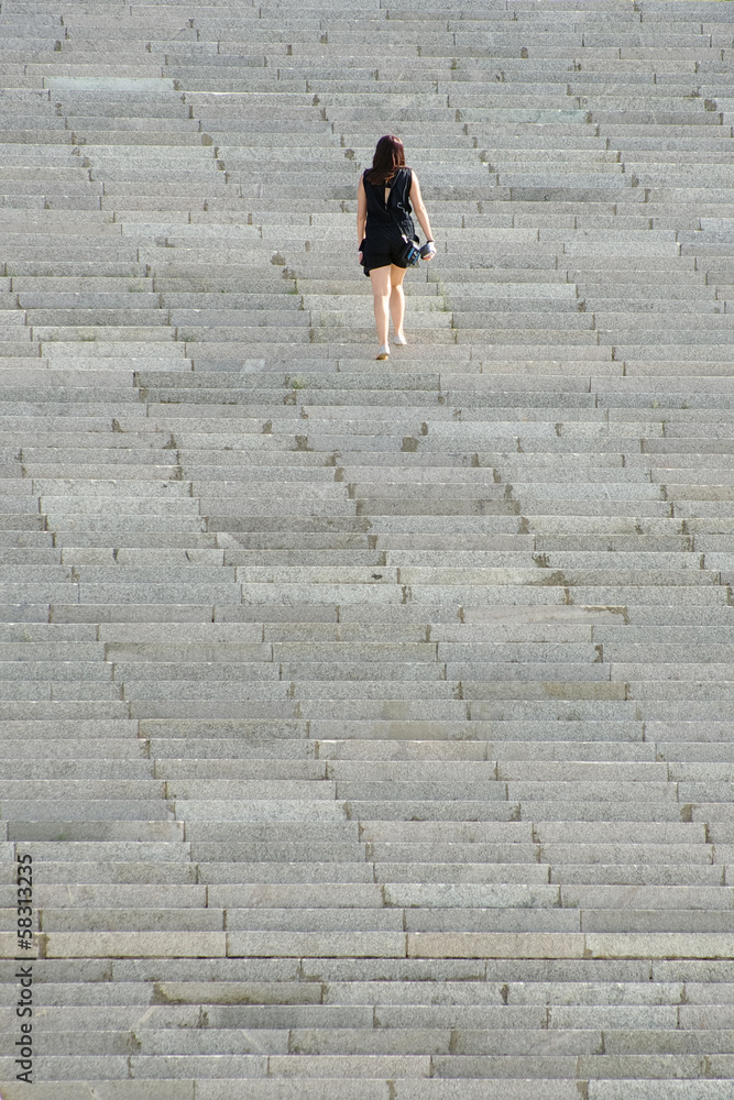 Walking Up The Stairs - Shipka Memorial, Bulgaria