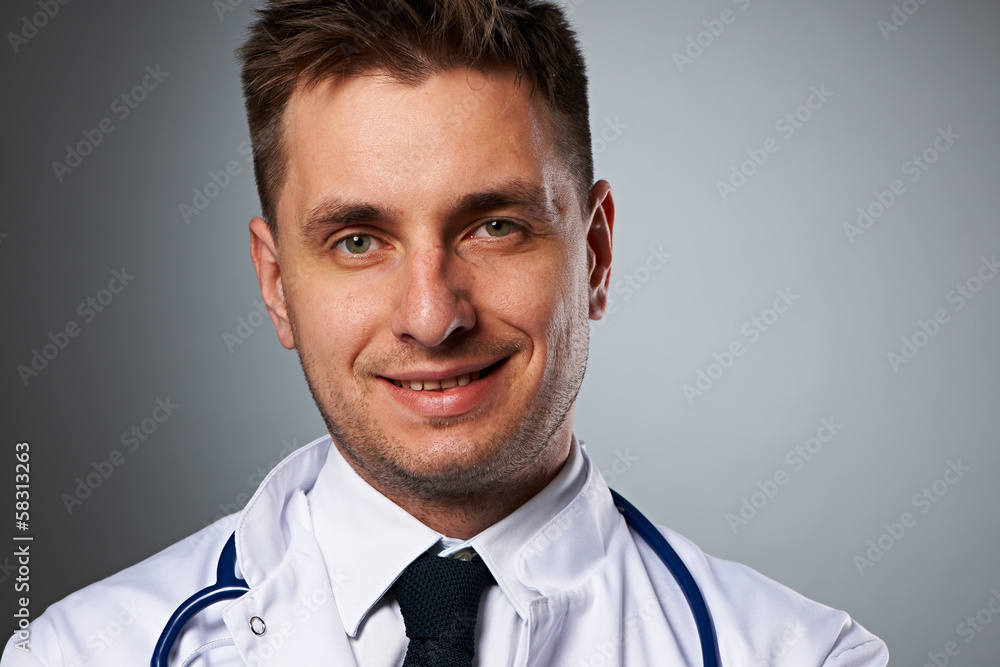 Medical doctor with stethoscope portrait Medical doctor with stethoscope portrait