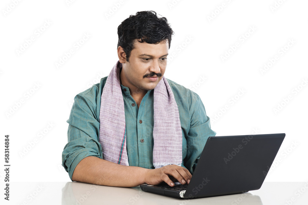 Man using a laptop Man using a laptop