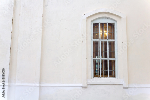 old plaster wall texture with window