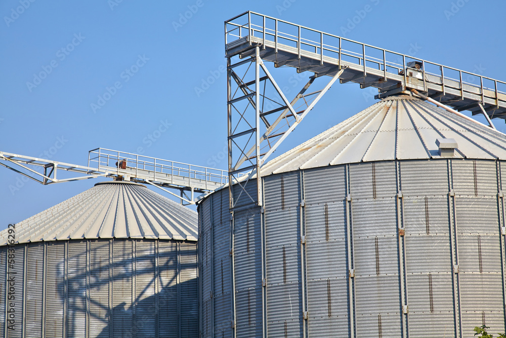 Farm grain silos for agriculture