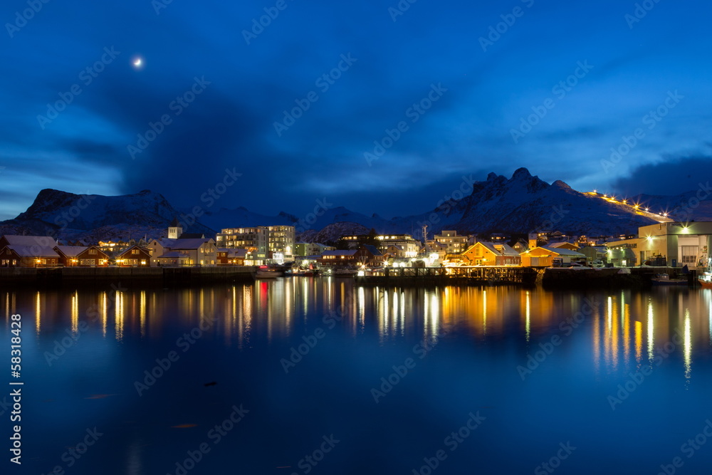 Obraz premium night at lofoten