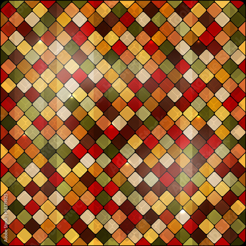 Colorful mosaic. Vintage background tiles
