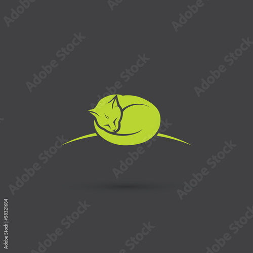 Sleepy cat sign