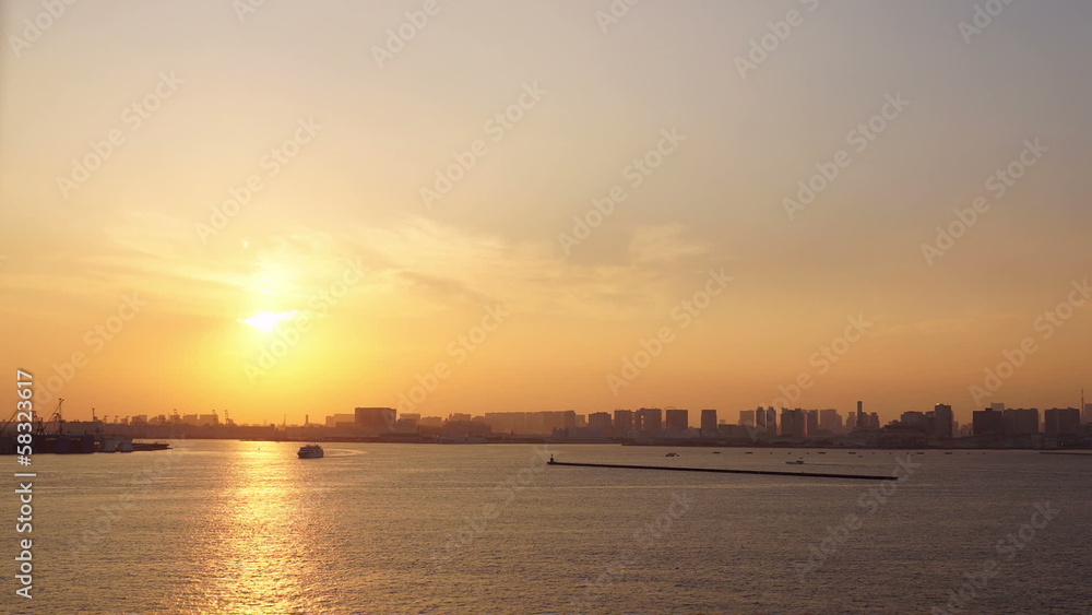 東京湾サンセット(お台場方面を望む) 東京湾サンセット(お台場方面を望む)