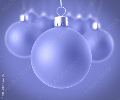 Closeup christmas balls