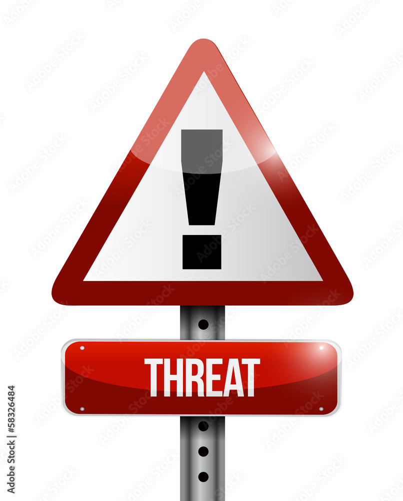 threat warning road sign illustration design threat warning road sign illustration design