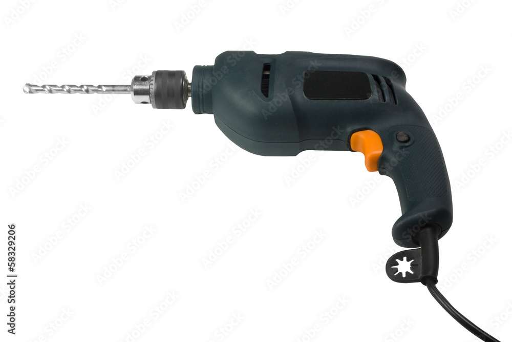 Close-up of an electric drill Close-up of an electric drill