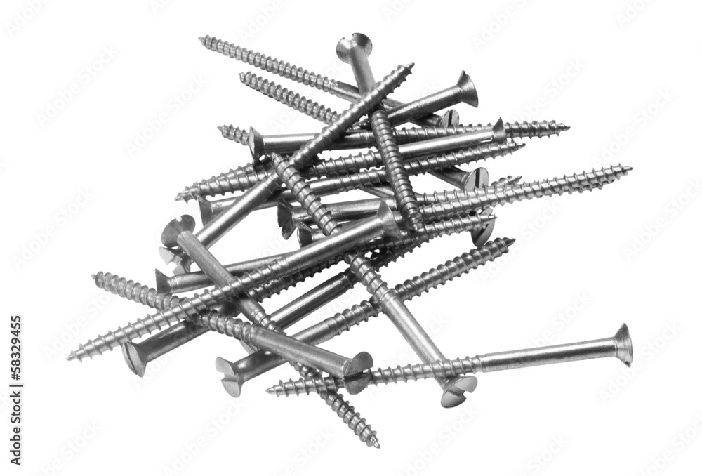 Close-up of screws Close-up of screws