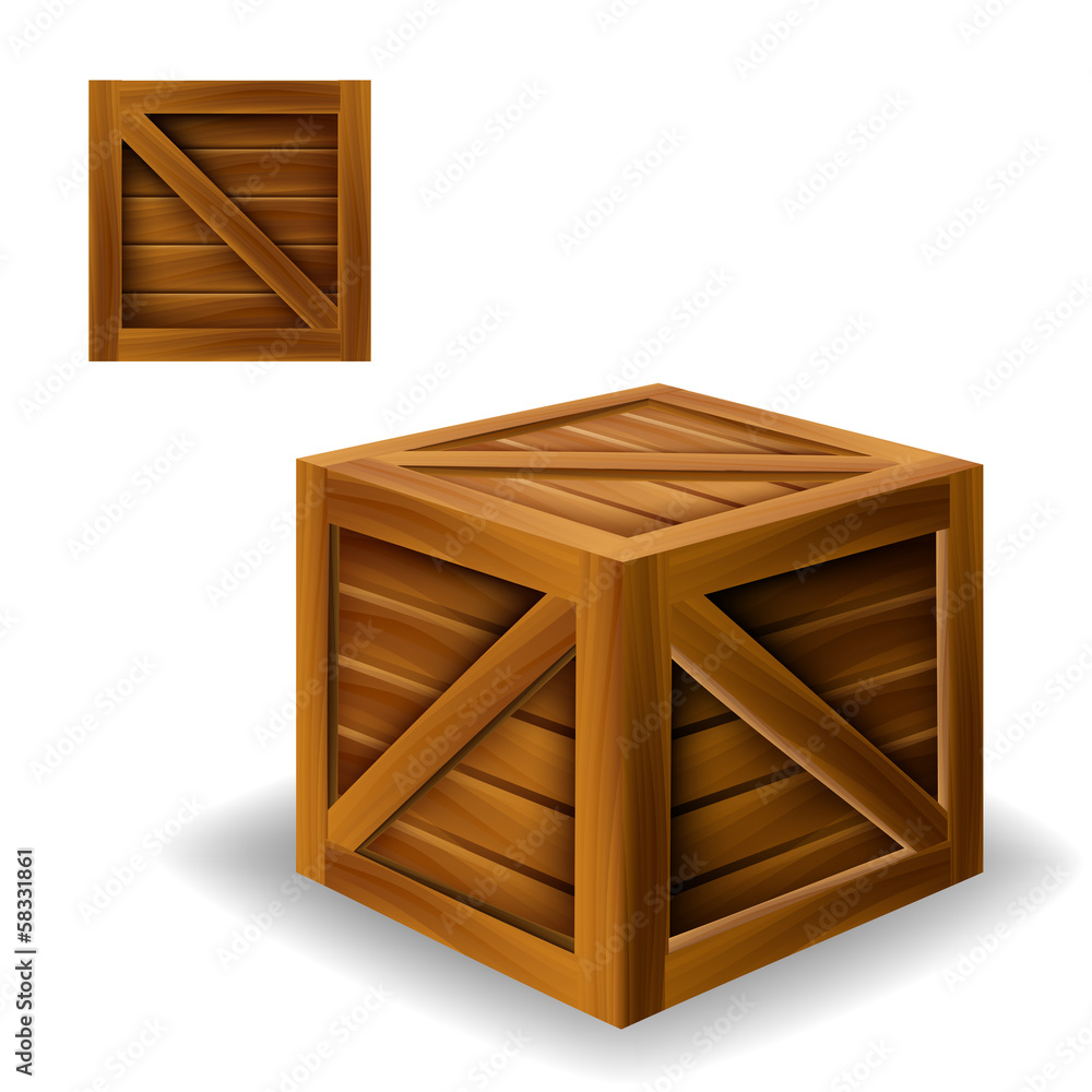 Wood box eps10 Wood box eps10