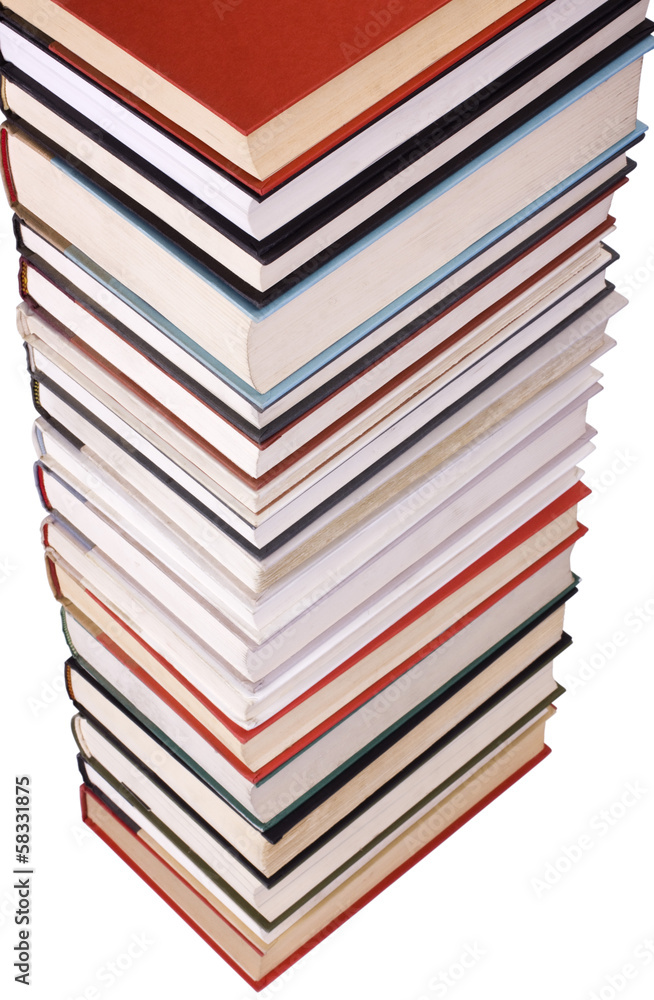 Close-up of a stack of books Close-up of a stack of books