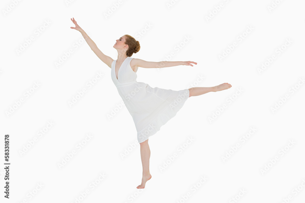 Full length of a young beautiful female dancer Full length of a young beautiful female dancer