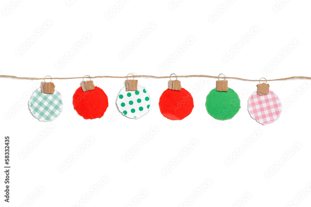 Paper Tear - Christmas Ornaments - Green Bauble Paper Tear - Christmas Ornaments - Green Bauble