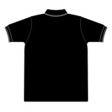 back side of polo shirt   Silhouetted vector
