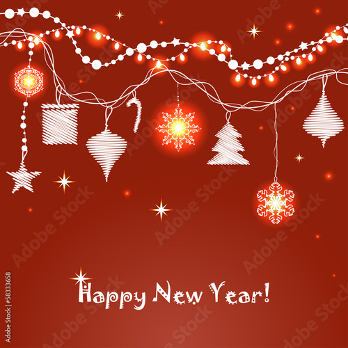 Christmas red background