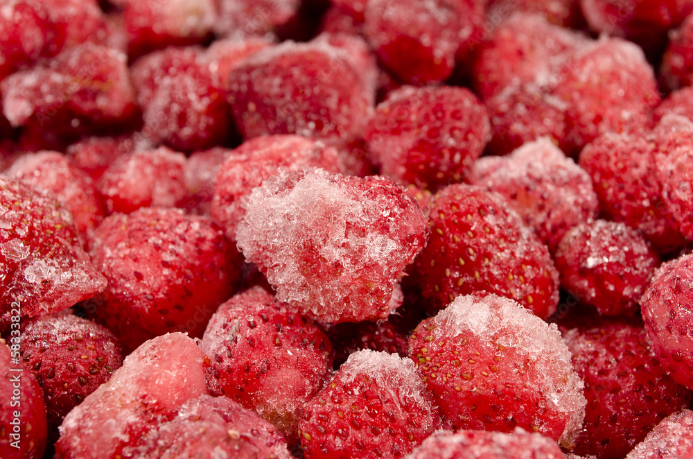 frozen strawberry frozen strawberry