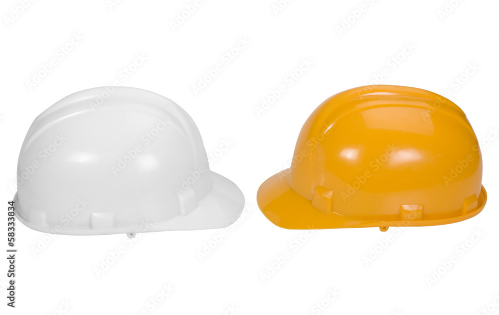 Fototapeta premium Close-up of hardhats