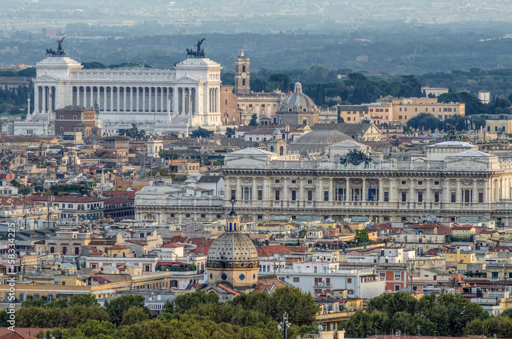 Roma, centro storico, panorama