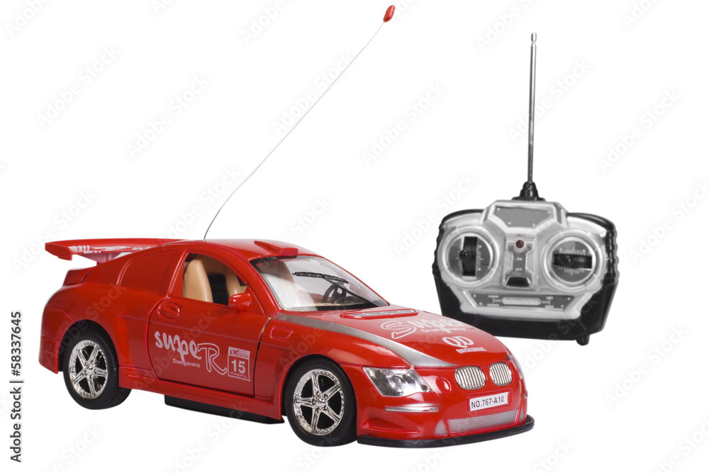 Remote controlled toy car with a game controller Stock Photo Adobe Stock