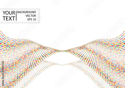 abstract vector polka dots background and place for text