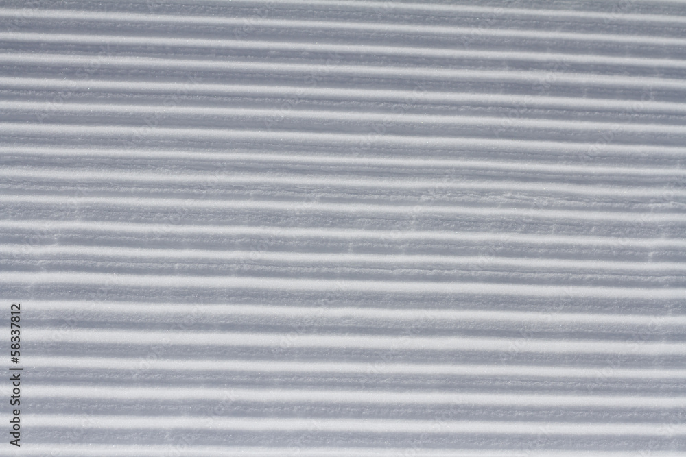 Fototapeta premium fresh groomed ski piste