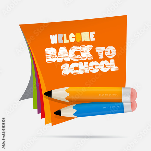 Vector Back to school theme