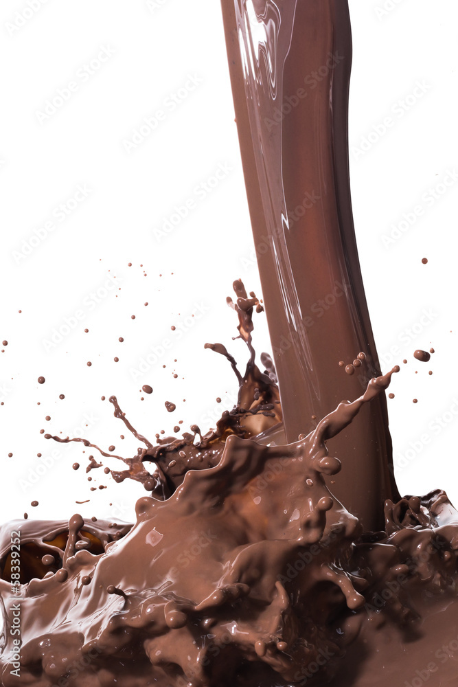 Fototapeta premium hot chocolate splash