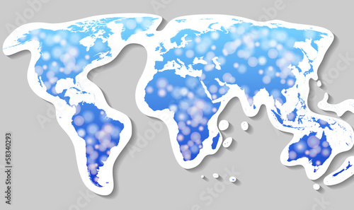World map silhouette