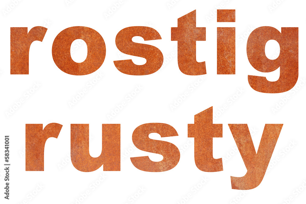 rostig Wort (rusty word) rostig Wort (rusty word)