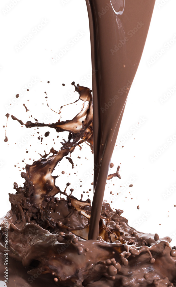 Fototapeta premium hot chocolate splash