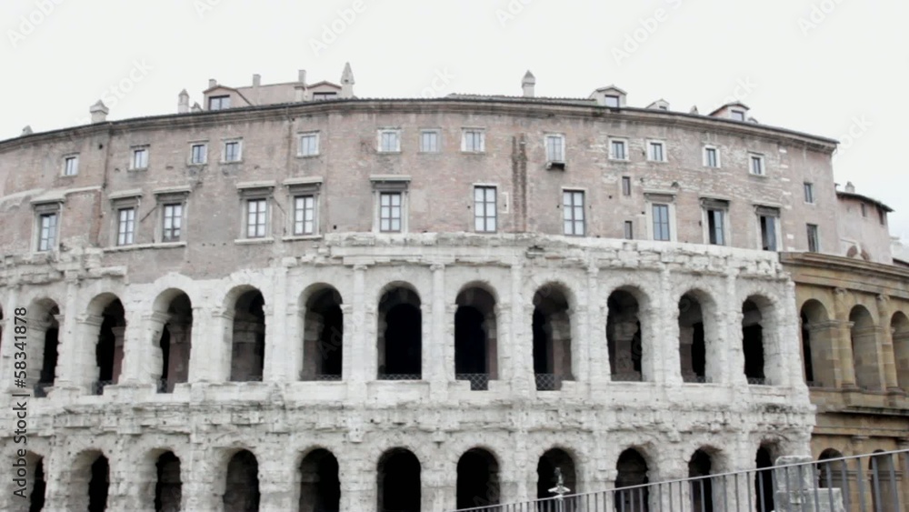 Teatro Marcello, ancient Roman theatre in Rome, Italy. Teatro Marcello, ancient Roman theatre in Rome, Italy.