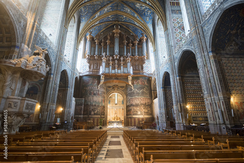 Tablou pe pânză Albi (France), cathedral  interior