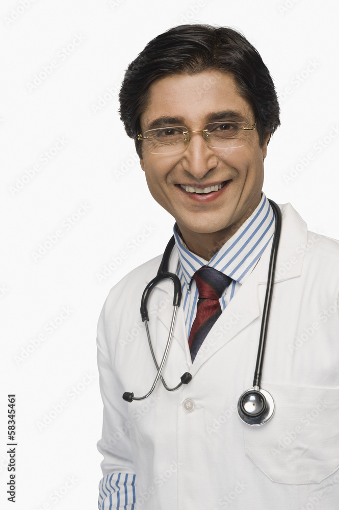 Portrait of a doctor smiling Portrait of a doctor smiling