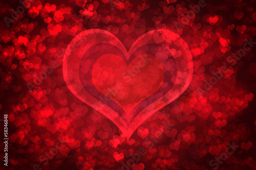Red glowing Valentine's day background