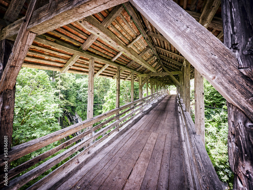 old wooden bridge © fottoo