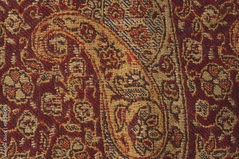 Close-up of floral pattern on a fabric