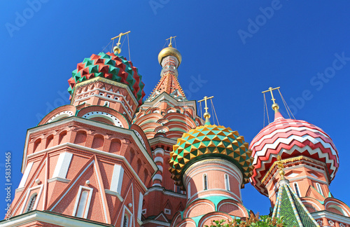 St. Basils cathedral on Red Square in Moscow, Russia
